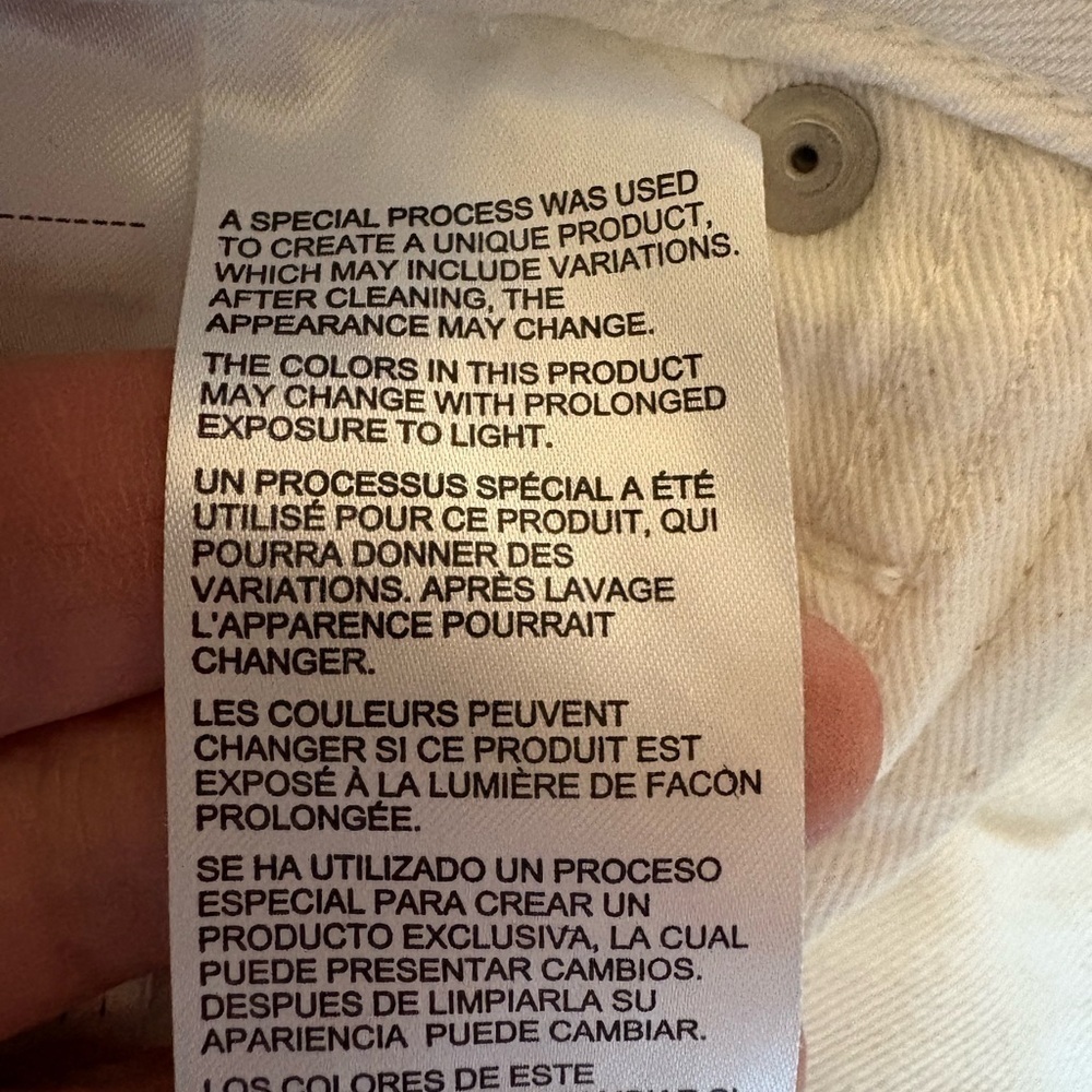 Calvin Klein Jeans Pride Collection High Rise White Denim Mini Skirt – W30 - Picture 12 of 15